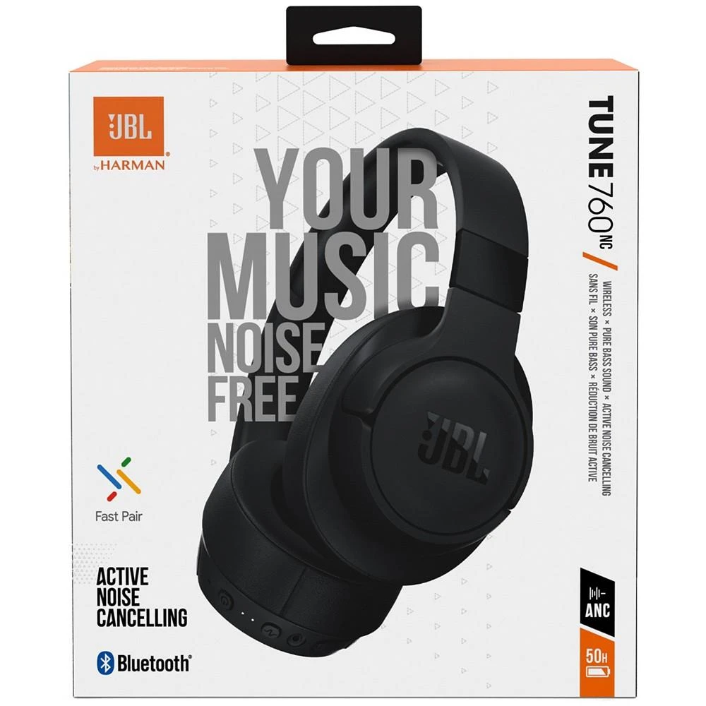 JBL Tune 760NC Wireless Over-Ear Noise Cancelling Headphones - Black 7