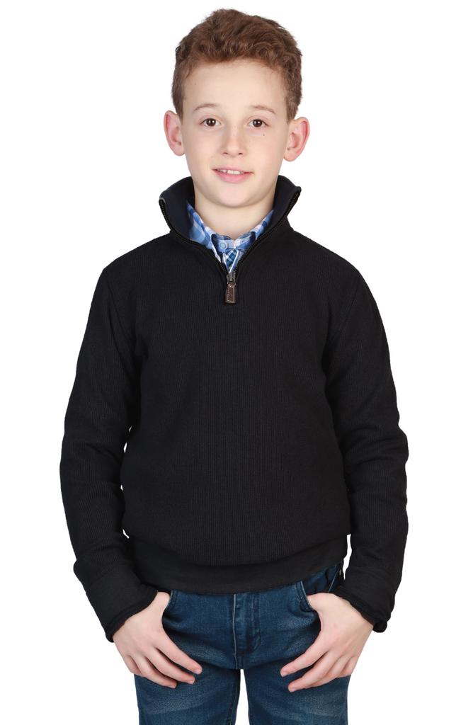 TailorByrd Kids' Cozy Quarter-Zip Pullover