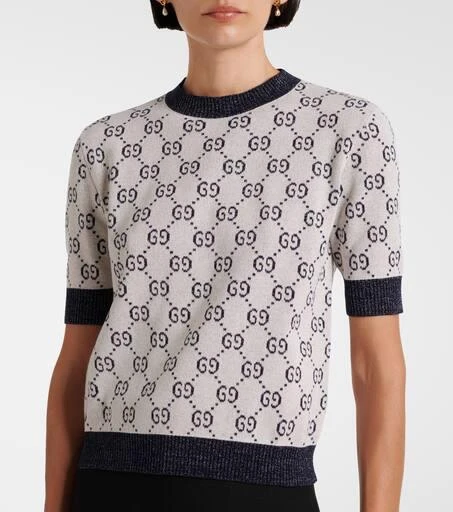 Gucci Cotton-blend lamé top 5