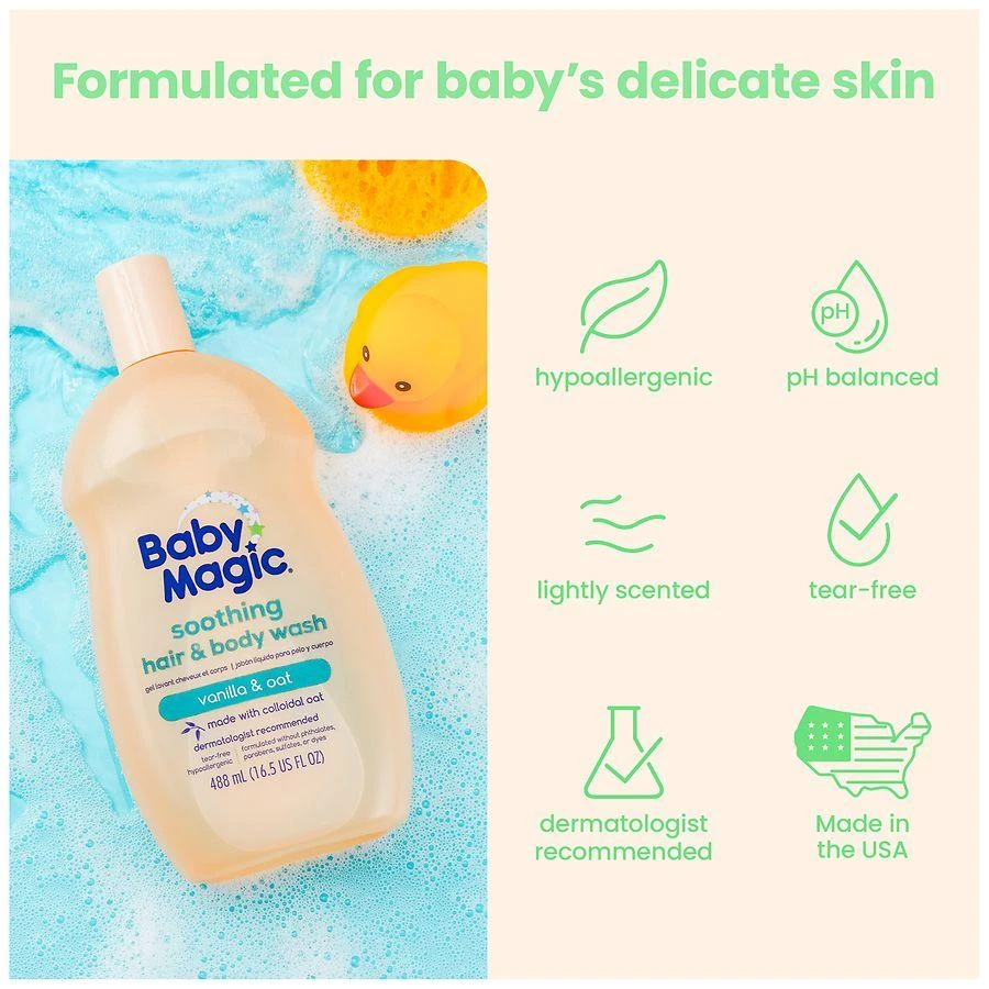 Baby Magic Soothing Hair and Body Wash Vanilla
Oat 5