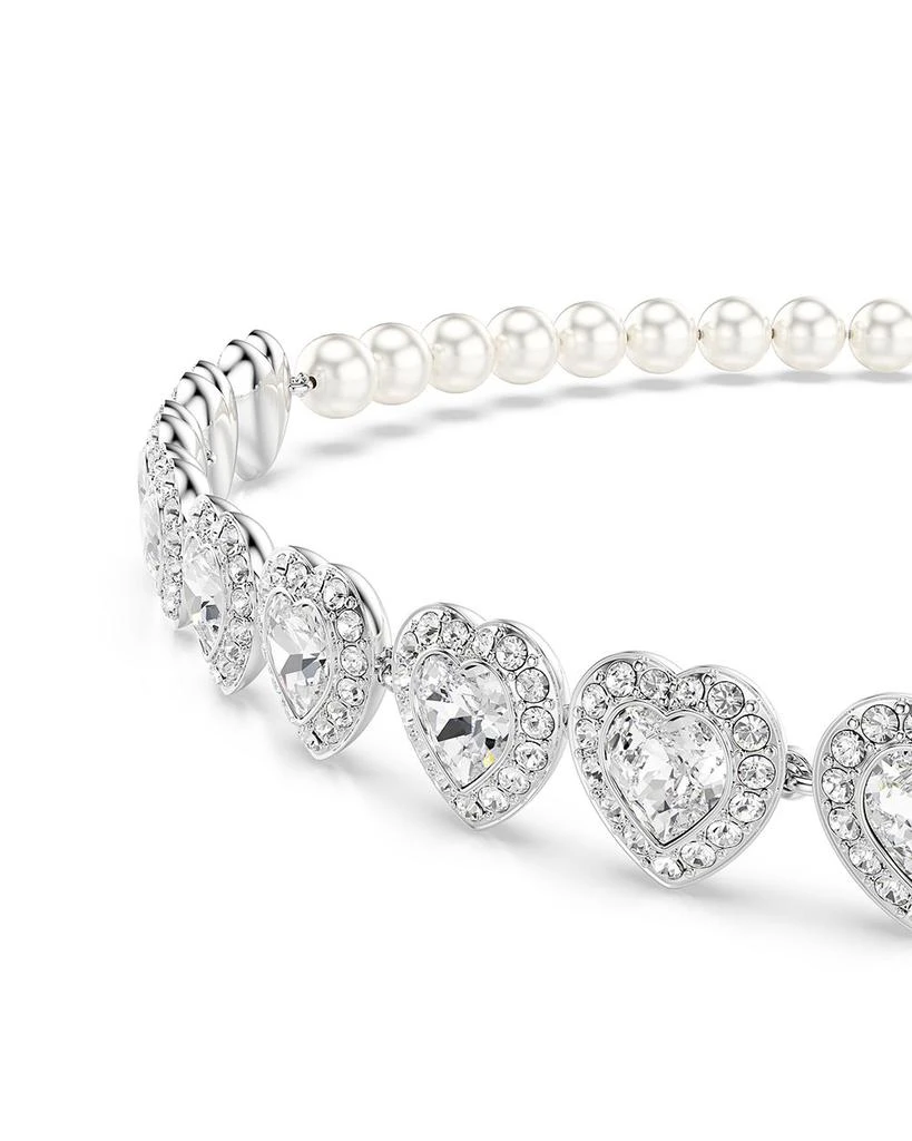 Swarovski Ariana Grande Crystal Heart Halo Tennis Choker Necklace, 11.75-17.375" 4