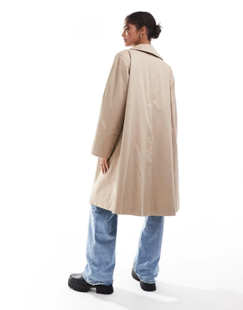 & Other Stories & Other Stories sleek trench coat in beige 4