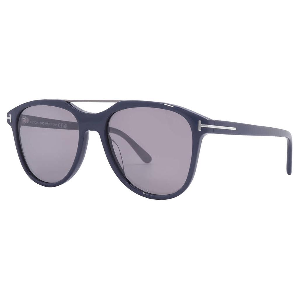 Tom Ford Damian Smoke Mirror Pilot Men's Sunglasses FT1098 90C 54