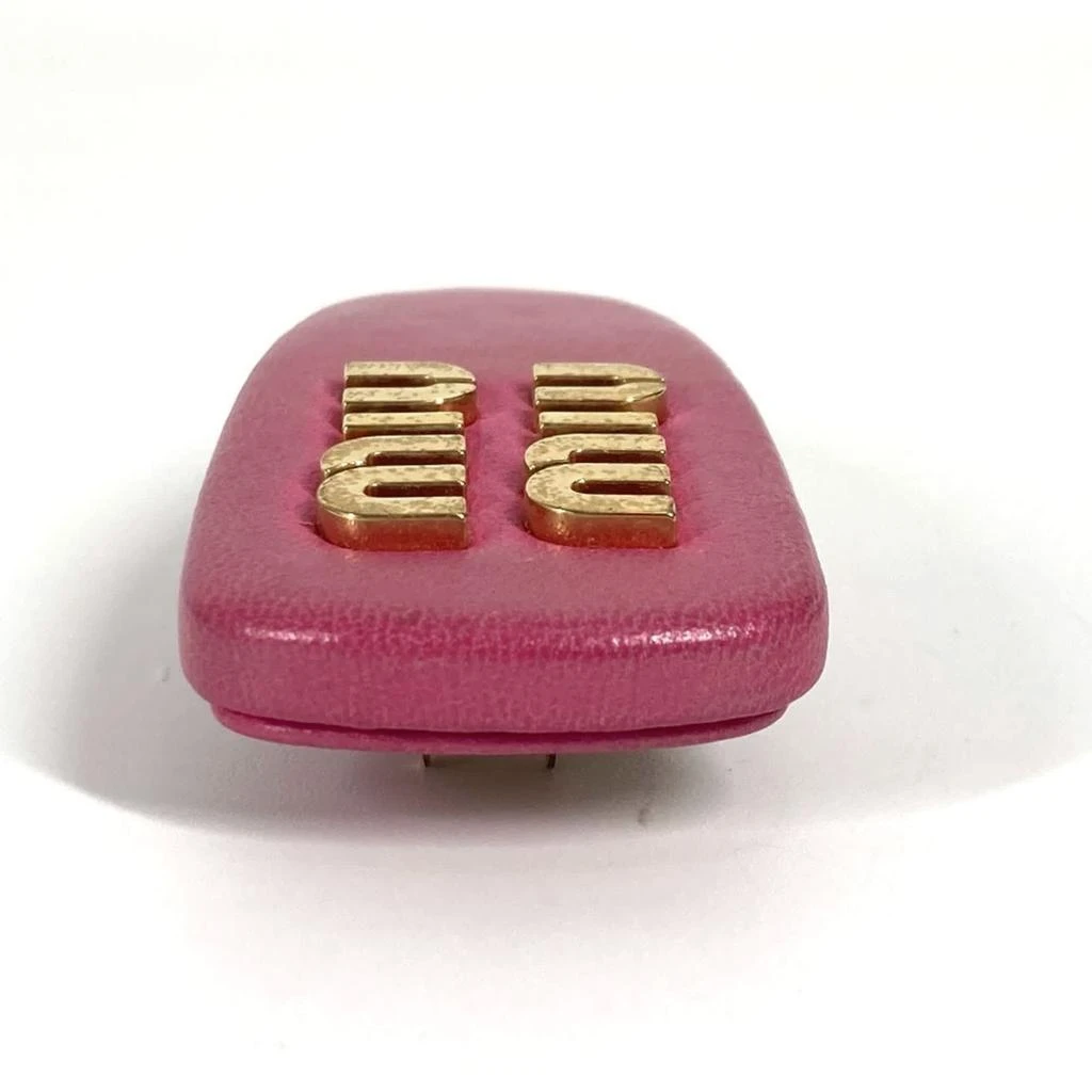 Miu Miu Leather Barrette (Pre-Owned) 2