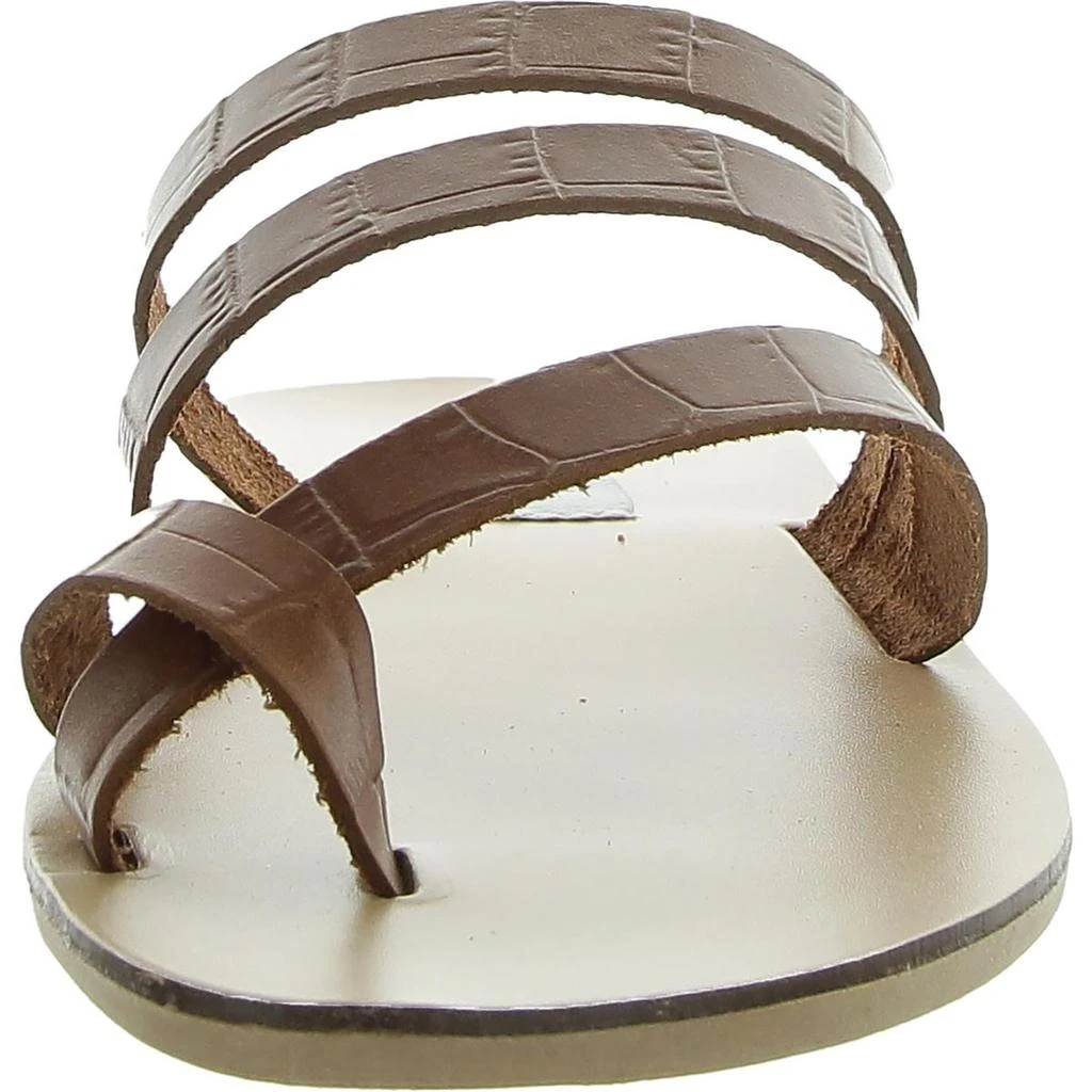 Steve Madden Ringtone Womens Leather Flat Slide Sandals 3