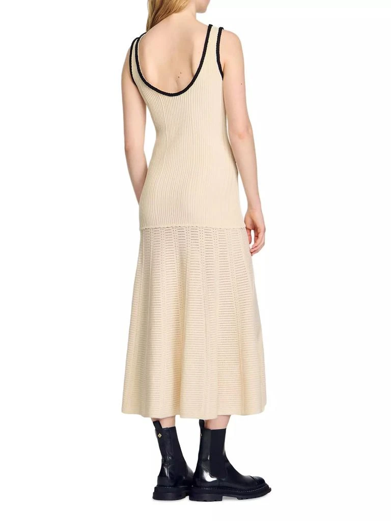 Sandro Pointelle Knit Dress 3