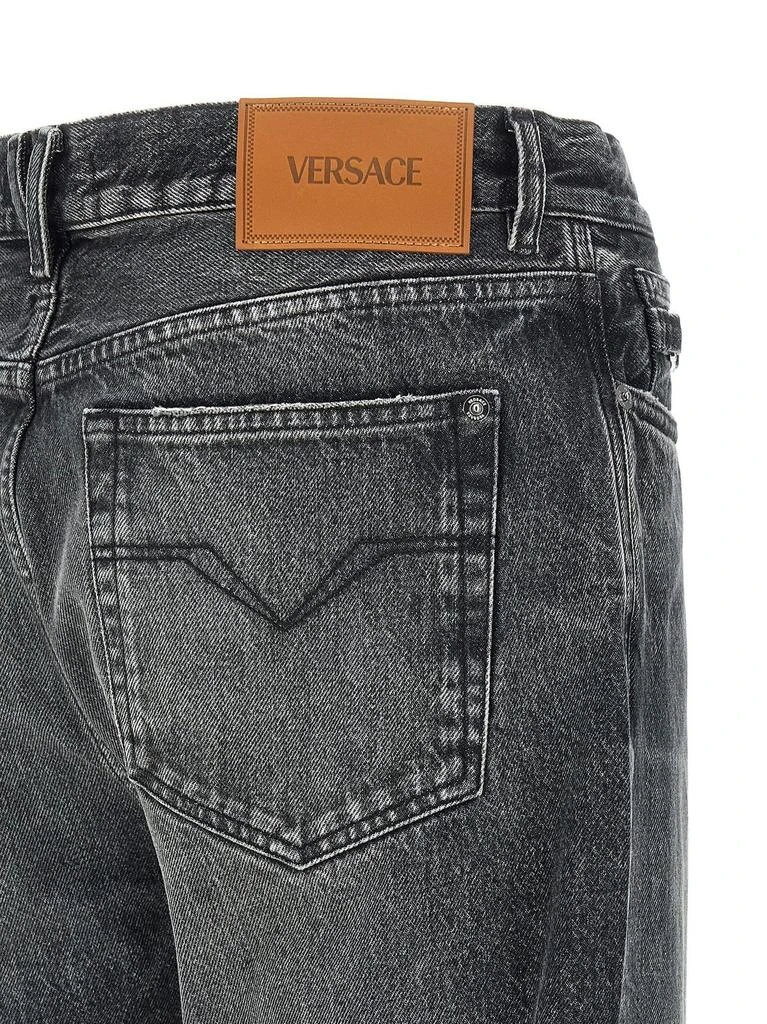 Versace Versace Logo-Patch Loose Jeans 4