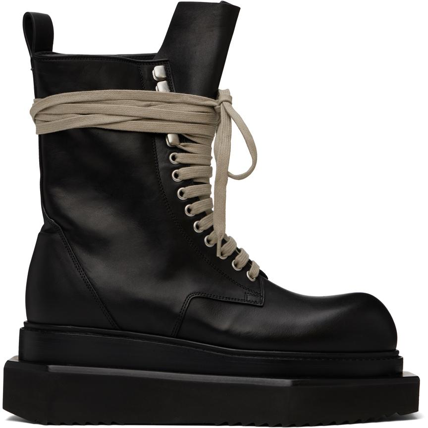 靴 Rick Owens BEATLE BOZO TRACTOR ACID BLK Rick Owens Beatle Bozo Tractor boots - men - - - Black