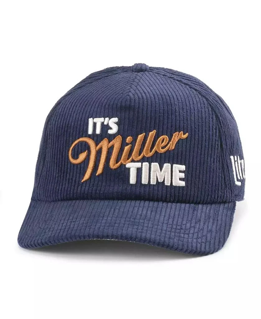 American Needle Men's Navy Miller Lite Balsam Wide Whale Corduroy Adjustable Hat 1