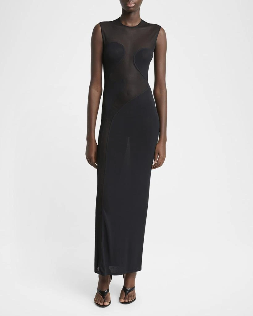 Alaia Mesh Molded Cutout Gown 2