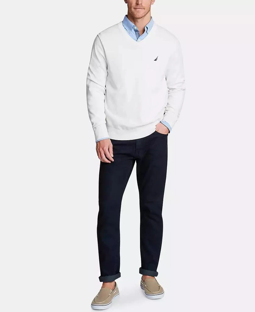 Nautica Men's Navtech Performance Classic-Fit Soft V-Neck Sweater 3