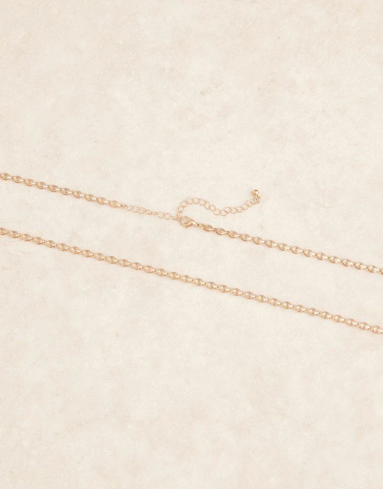 ASOS ASOS DESIGN belly chain in gold tone 3