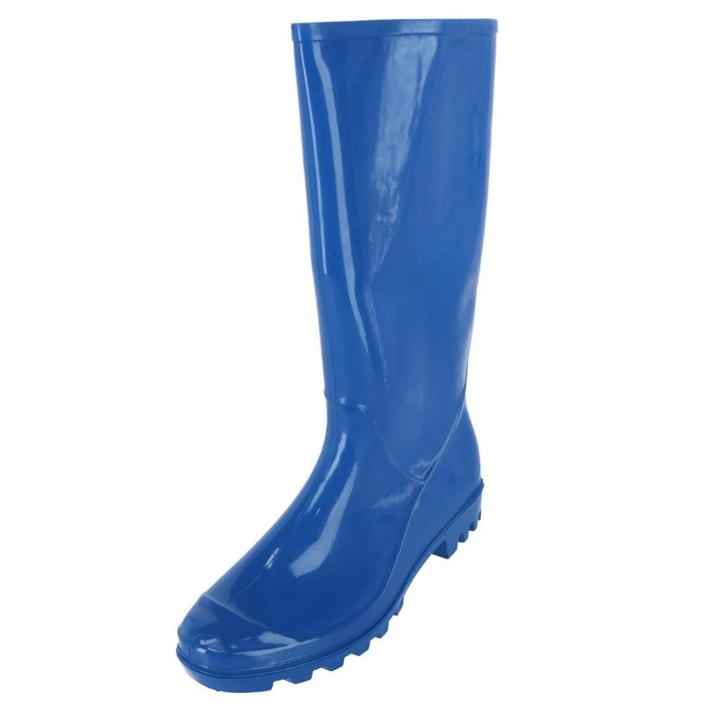 CTM Women's Solid Color Water Resistant Rain Boots 4