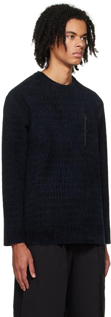 DESCENTE Black Fusion Knit Sweater