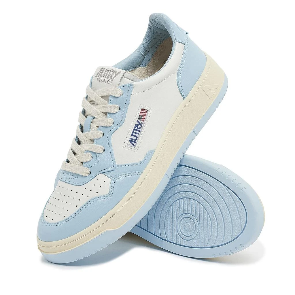 Autry Autry Ladies Blue Wmns Medalist Low Top Sneakers, Brand Size 35 ( US Size 5 ) 3