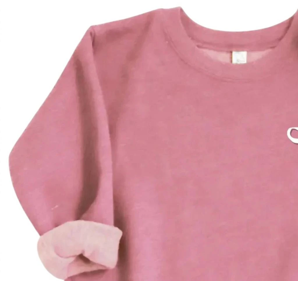 Oat Collective Oat Collective - Toddler Girls Ridley Bow Crewneck Sweatshirt 2