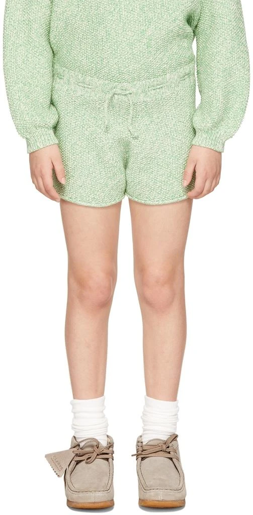 Misha 
Puff Kids Green 
Off-White Cottonseed Shorts 2