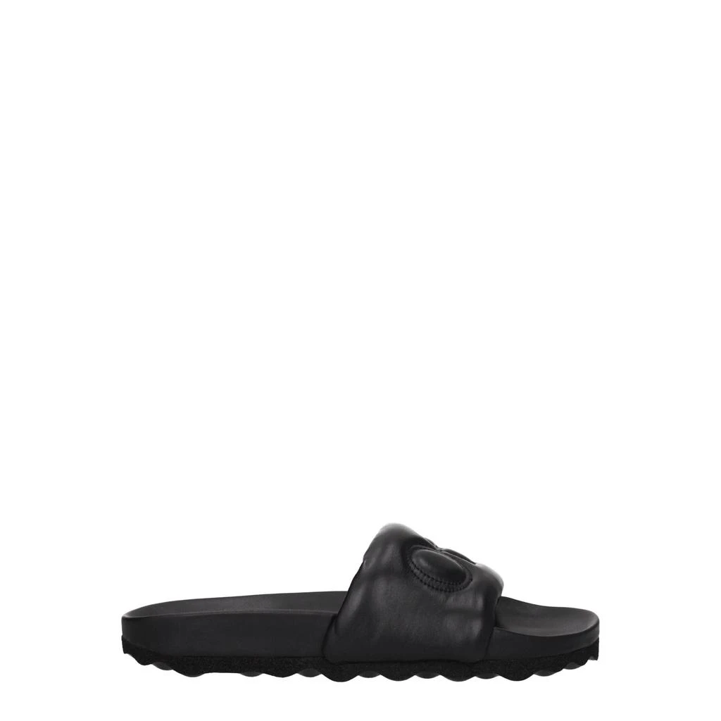 Off-White Off-White Black Leather Slipper 1