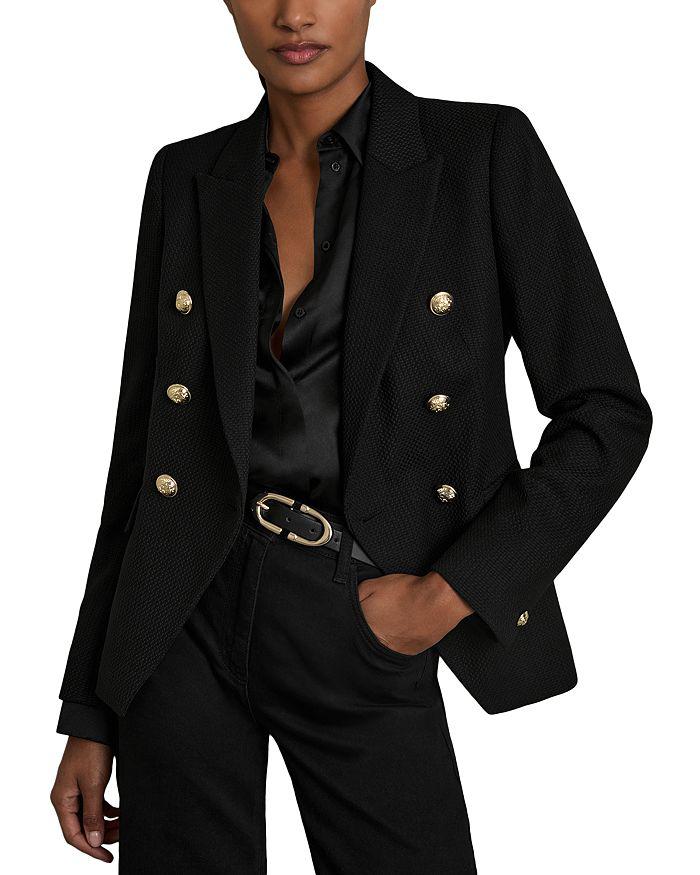 REISS Priya Double-Breasted Twill Blazer - Suits - Free