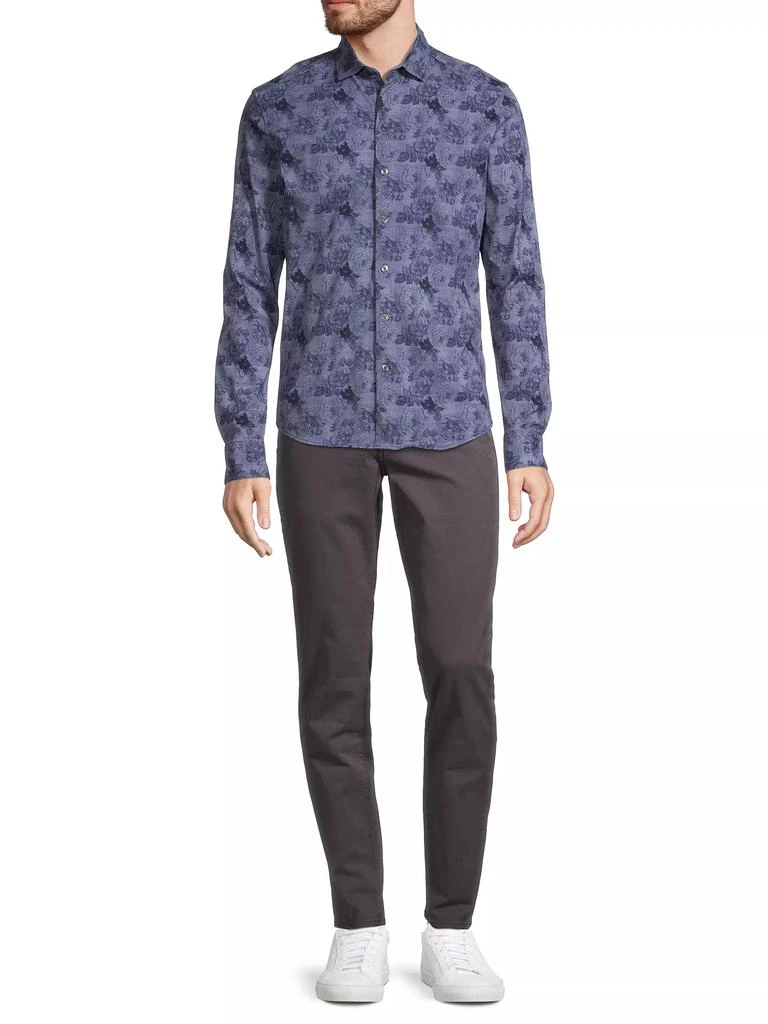 Robert Barakett Calsing Slim-Fit Floral Knit Sportshirt 2