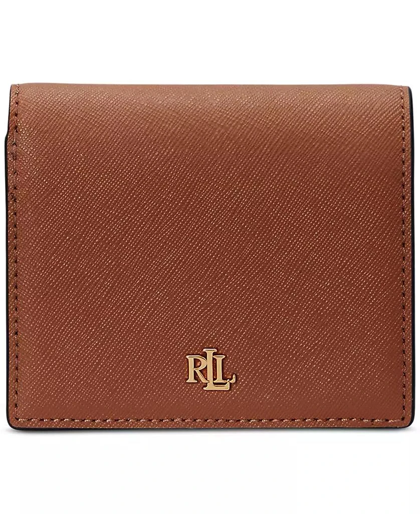 Ralph Lauren Crosshatch Leather Compact Wallet 1