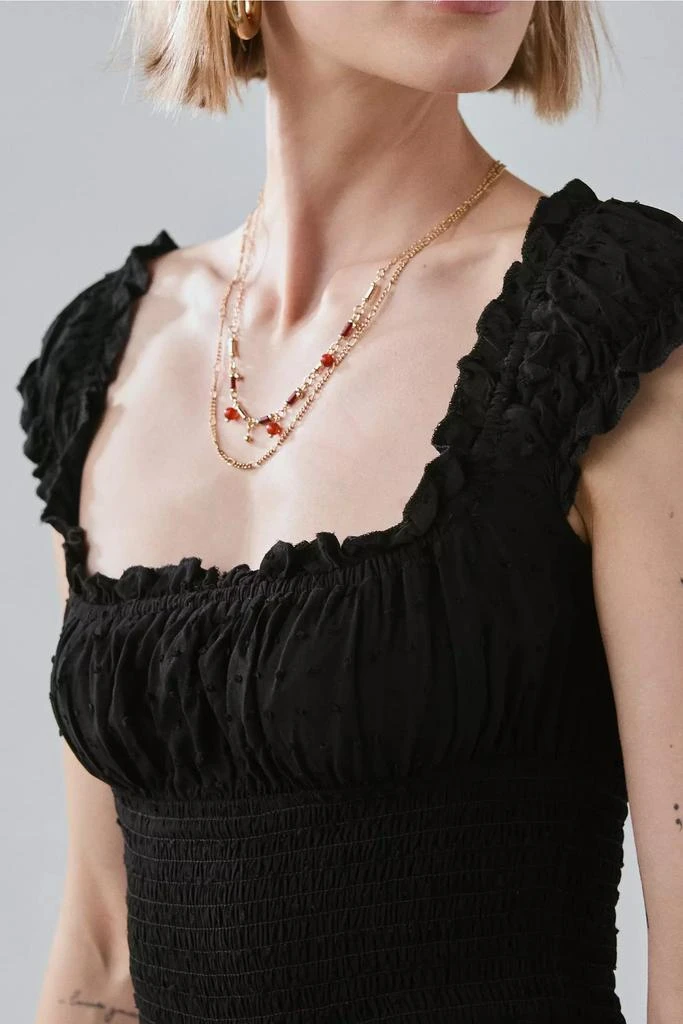 Urban Outfitters UO Rosie Smocked Tiered Ruffle Romper 3