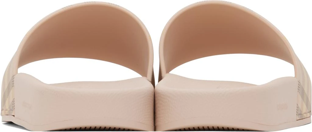 Burberry Pink Check Pool Slides 2