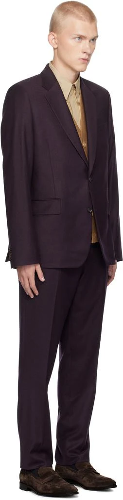Paul Smith Purple Overdyed Wool-Cashmere Flannel Suit 2
