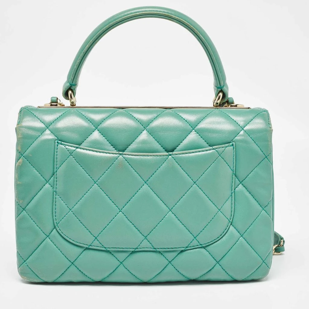 Chanel Chanel Aqua Green Quilted Leather Small Trendy CC Flap Bag 4