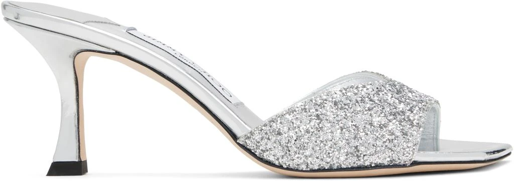 Jimmy Choo Silver Skye 70 Heeled Sandals 1