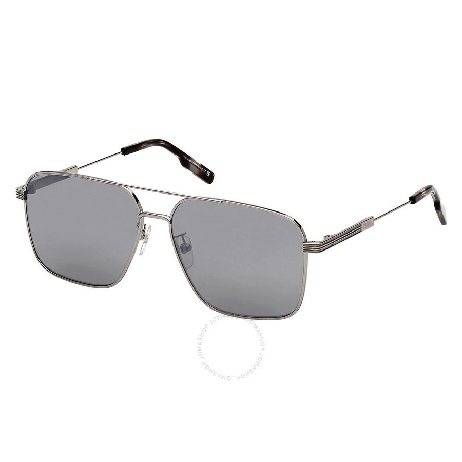 Ermenegildo Zegna Smoke Mirror Navigator Men's Sunglasses EZ0224-D 14C 60 1