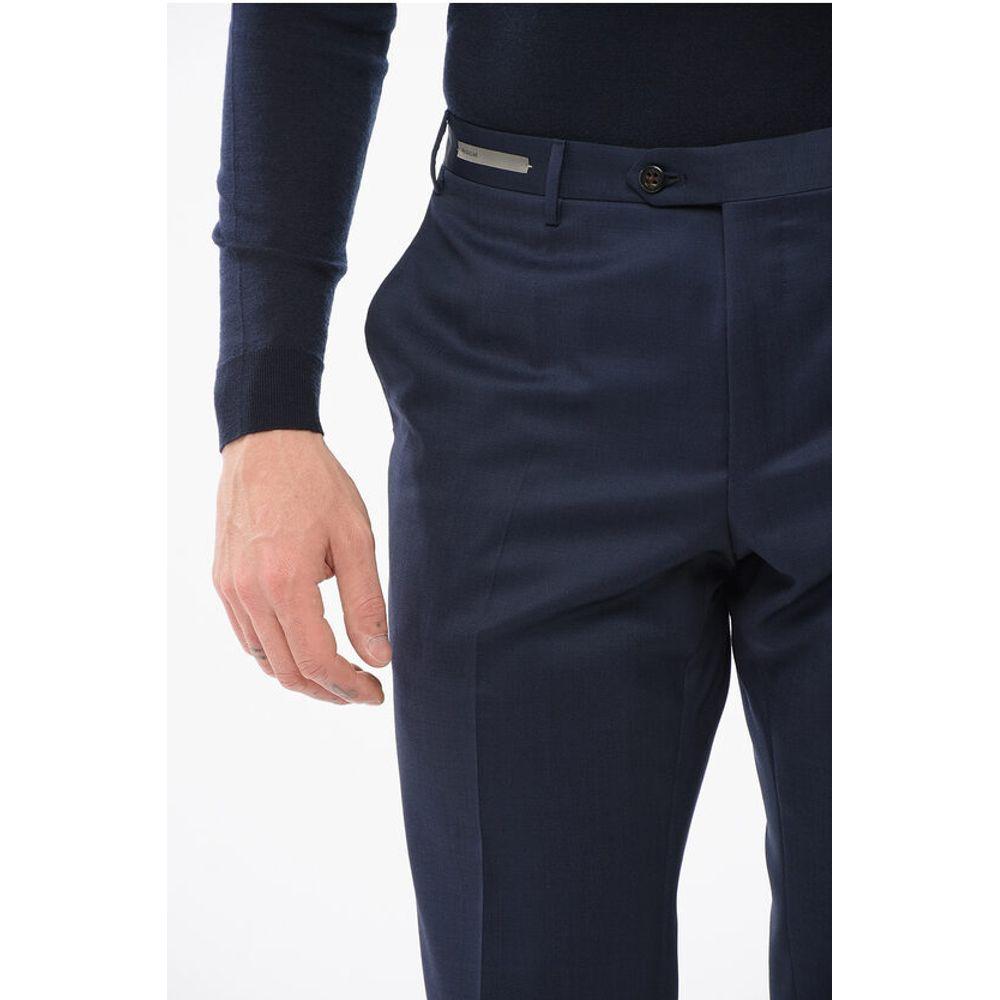 Corneliani Virgin Wool Pleated Men's Pants