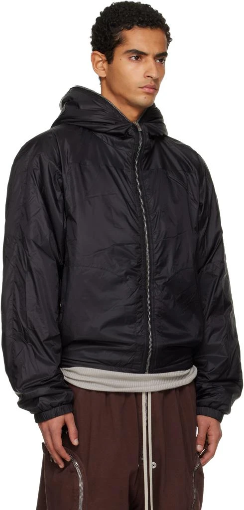 Rick Owens Black Sealed Windbreaker Jacket 2