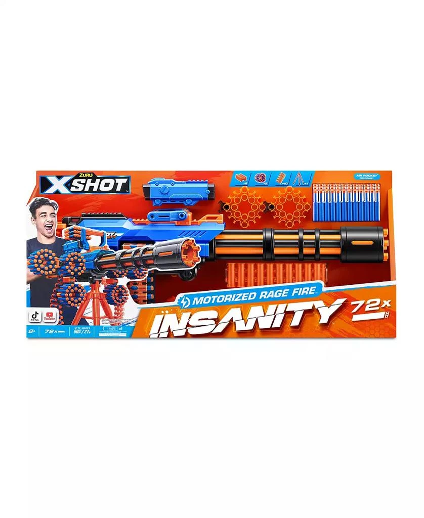 X-Shot Excel Insanity Motorized Rage Fire Gatlin Blaster 1
