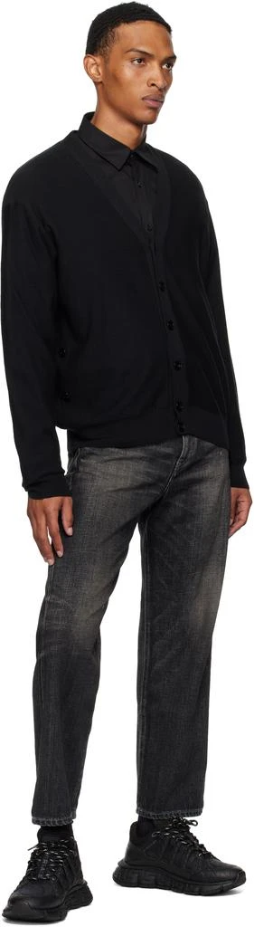 Versace Black Barocco Jacquard Trigreca Sneakers 5