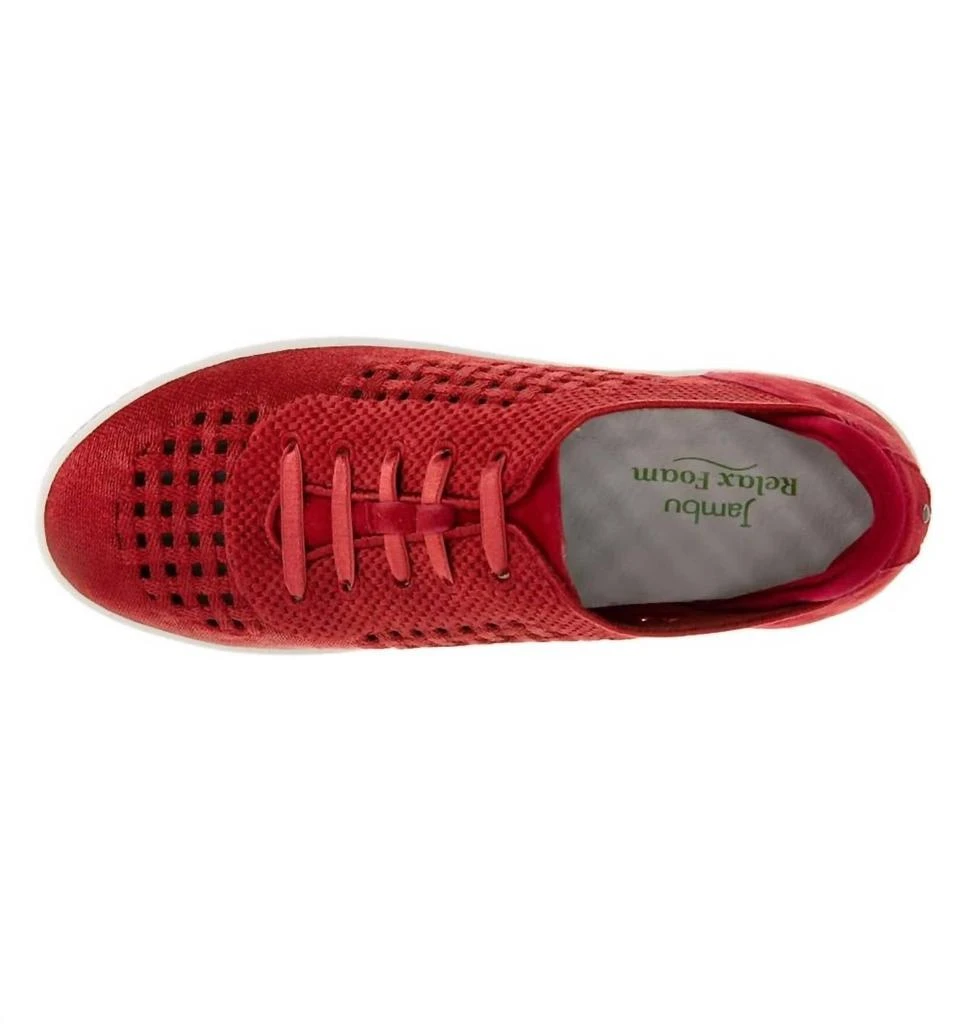 Jambu Women's Lilac Sneaker In Red 4