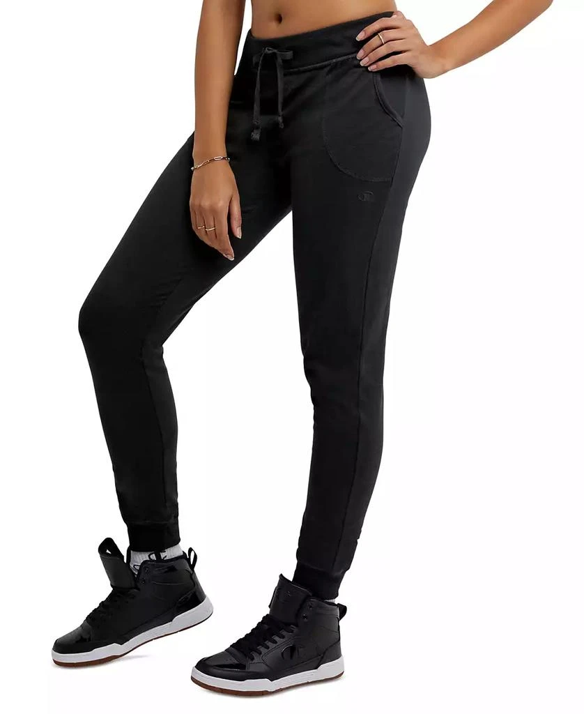 CHAMPION Women's Cotton Jersey Full Length Joggers 1