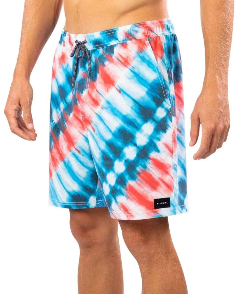 Rip Curl Freebird Trunk Shorts Men's  Navy Tie Dye Drawstring Waist JDM1041 2