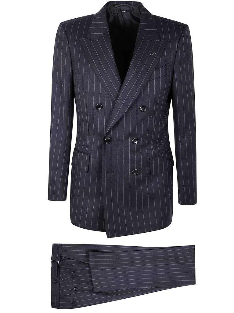 Tom Ford Tom Ford Double Breasted Striped Suit from Cettire