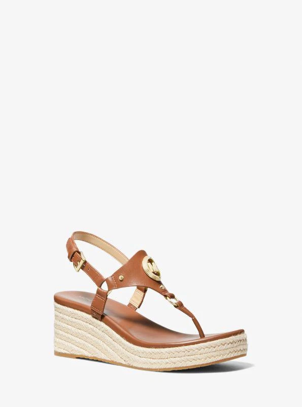 Michael Kors Casey Leather Wedge Sandal 1