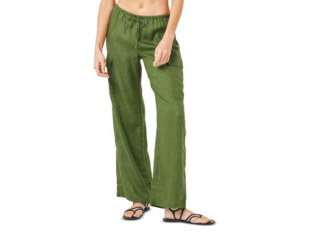 L*Space L*Sundown Cargo Linen Swim Cover-Up Pants 1