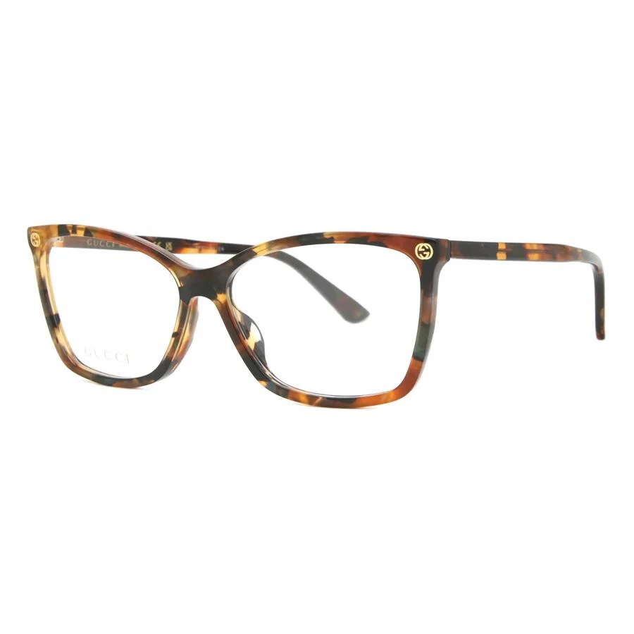 Gucci Demo Square Ladies Eyeglasses GG0025O 014 56