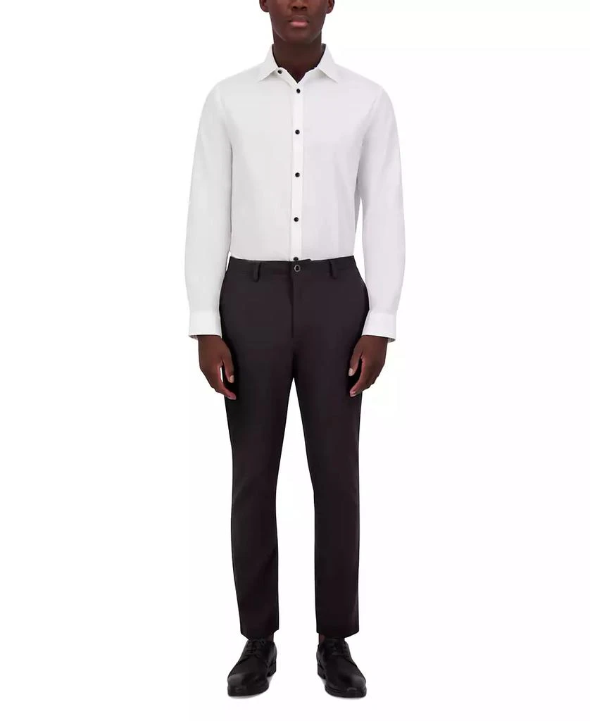 Karl Lagerfeld Paris Men's Slim-Fit Small Square Jacquard Dress Shirt 5