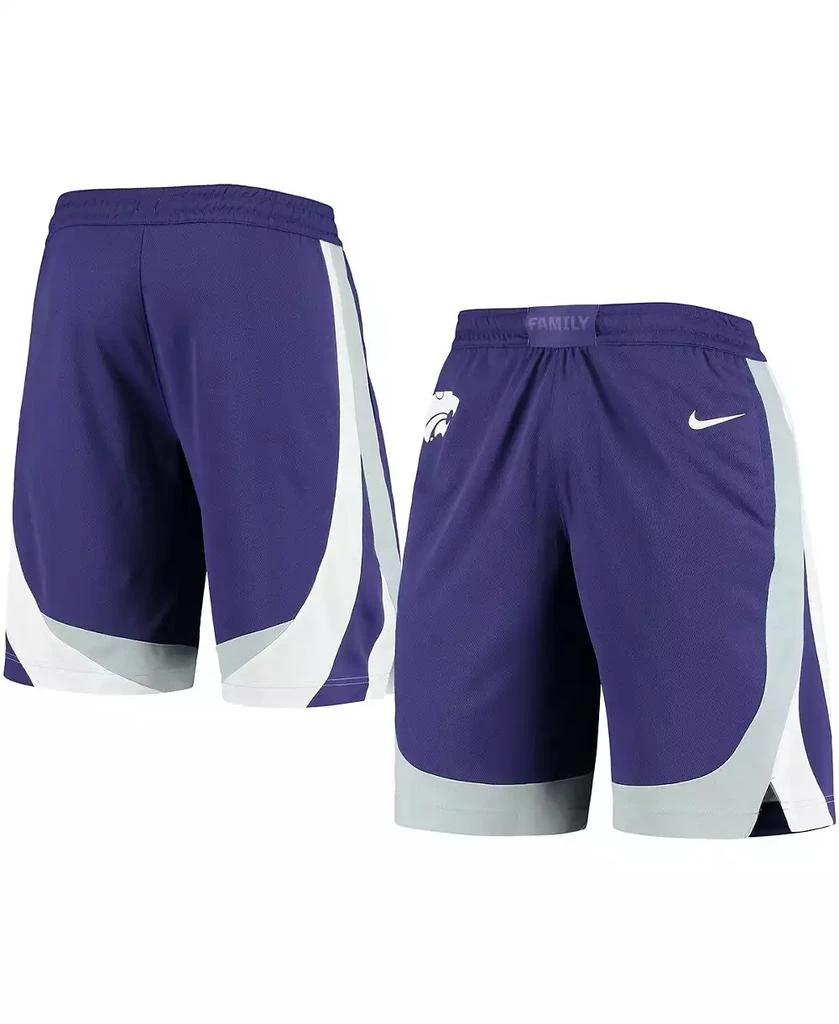 NIKE Men's Purple Kansas State Wildcats Team Replica Basketball Shorts 1