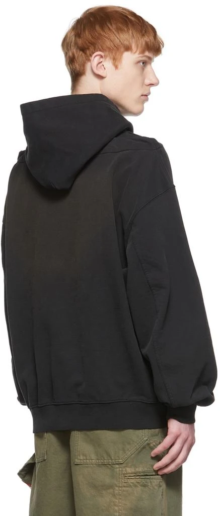 We11done Black Cotton Hoodie 3