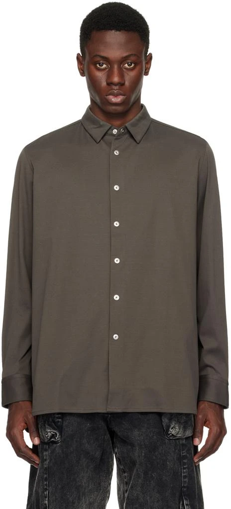 Omar Afridi Gray Button Shirt 1