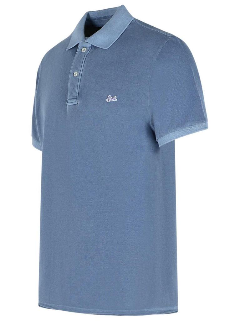 ERL Navy Cotton Polo Shirt