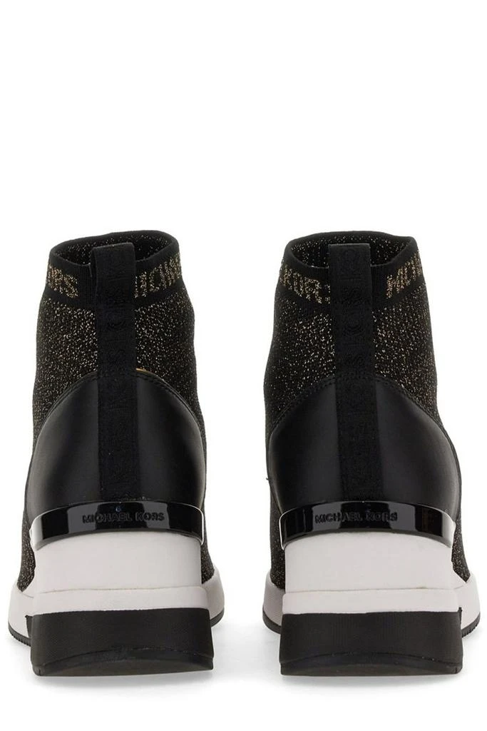 Michael Kors Michael Michael Kors Skyler Metallic Stretch Knit Sock Sneakers 3