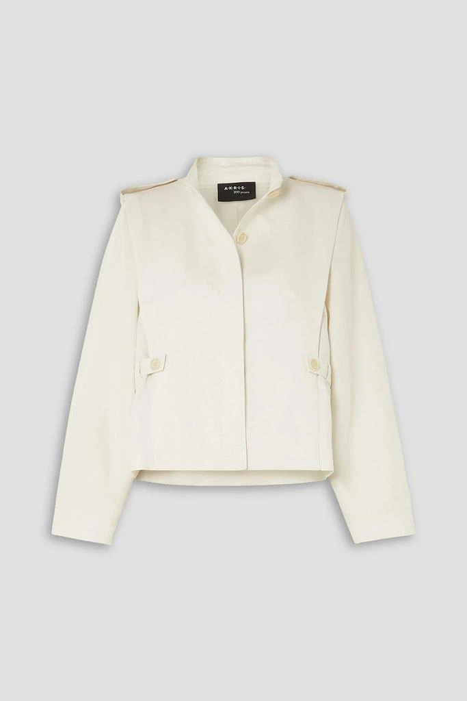 Akris Gregory cotton and linen-blend twill jacket 1