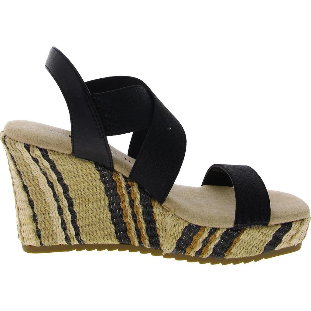 Anne Klein Womens Canvas Platform Wedge Sandals 3